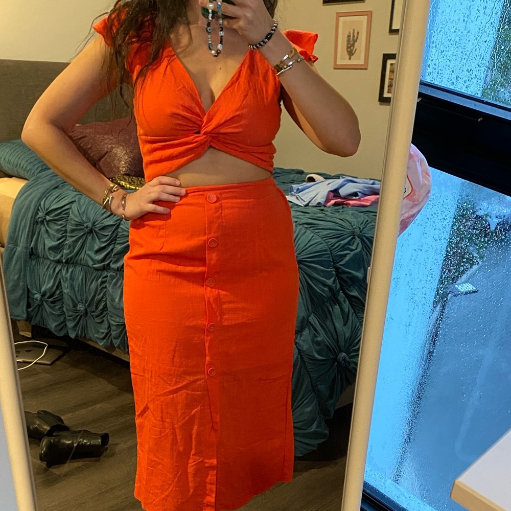 Crop top and skirt set pink - Picture 8 of 10